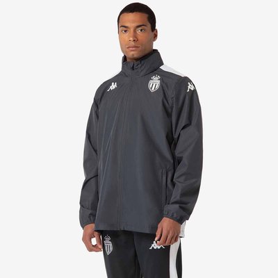 Veste À Capuche Imperméable de Football Adverzip Pro 8 As Monaco 24/25 KAPPA
