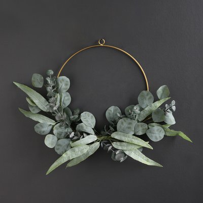 36cm Artificial Eucalyptus Ring Wreath SO'HOME