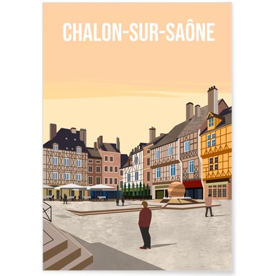 Affiche ville Chalon-sur-Saône L'AFFICHERIE