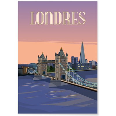 Affiche ville Londres 4 L'AFFICHERIE