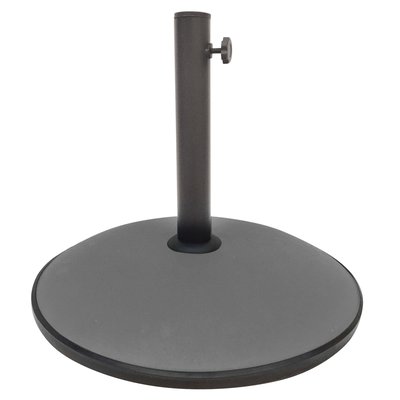 Pied de parasol ciment gris foncé 15kg WADIGA