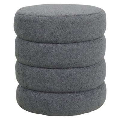 Pouf tissu effet laine bouclette   Fino ZAGO