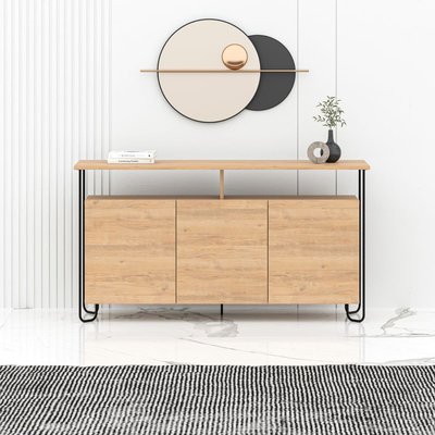 Buffet 3 portes et pieds en métal Dilly - L130 cm CALICOSY