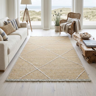 Tapis tissé en laine et viscose - BRADERUP THEKO