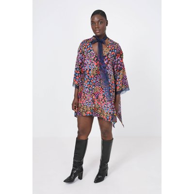 Tunique en imprimé avec un galon organza JEAN-MARC PHILIPPE