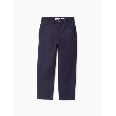 Pantalon Chino en Coton et Lin ZIPPY