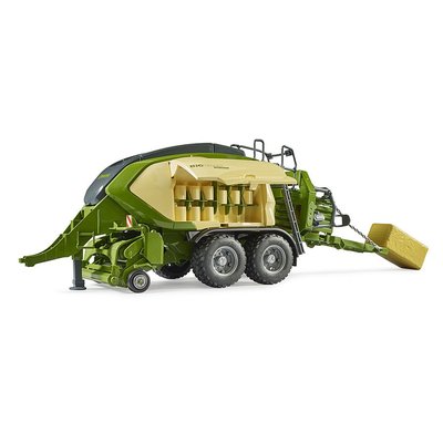 Presse Krone BiG Pack 1290 HDP VC avec 2 bottes de paille rectangulaire BRUDER