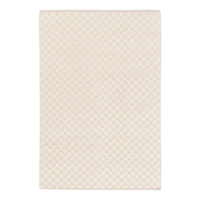 Tapis en laine et coton a carreaux fait main doux GABIN AFK LIVING