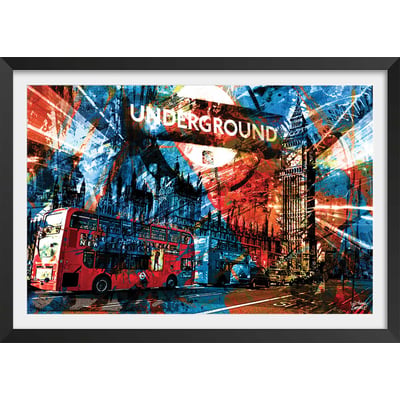 Affiche illustration graffiti london HEXOA