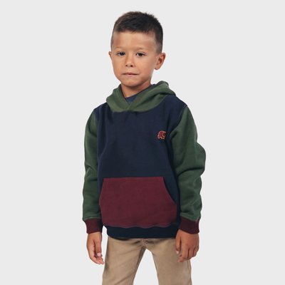 Sweat à capuche en coton biologique COLOR BLOCK UNISEX TRENDSPLANT