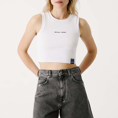 T-Shirt Coupe Courte Côtelé PEPE JEANS