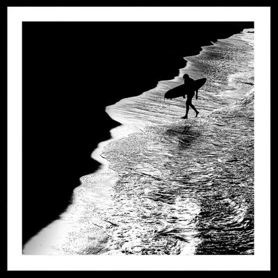 Poster surf au clair de lune HEXOA