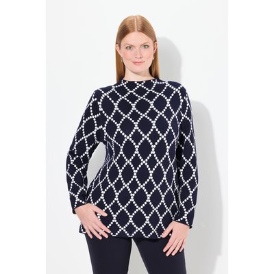 Pull jacquard à pois en maille ULLA POPKEN