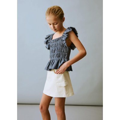 Blouse froncée volants MANGO KIDS