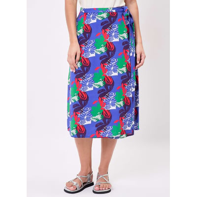 Jupe midi portefeuille fluide VERA PRINCESSE NOMADE
