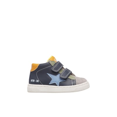 Baskets hautes en cuir et velours PINN HIGH VL. NATURINO