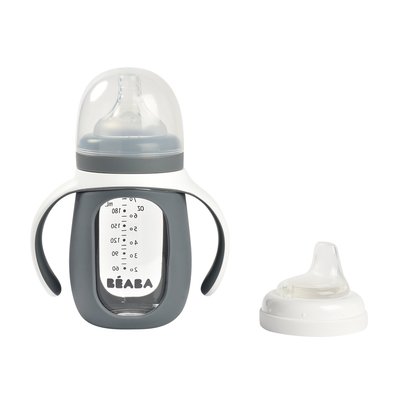 Biberon verre + housse silicone 2 en 1 BEABA