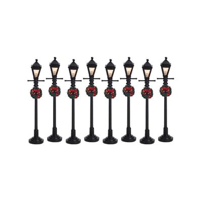 Lot de 8 lampadaires décoratifs JARDIDECO