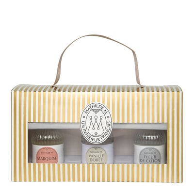 Coffret 3 parfums d'ambiance MATHILDE M