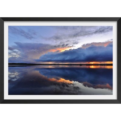 Affiche photo bleue reflets d'eau HEXOA