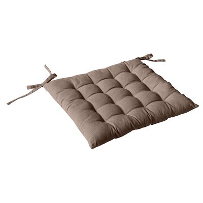 Galette de chaise piquée 16 points en coton et nouettes HOME MAISON