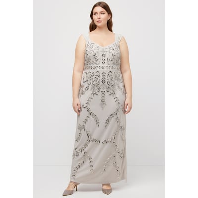 Robe à bretelles, paillettes, ligne en A ULLA POPKEN