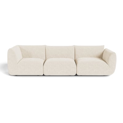 Canapé modulable 5 places en velours chenillé NOOMA SIA HOME