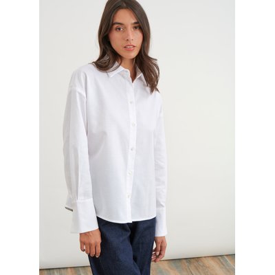 Chemise oversize en coton à poignets retournables HUMILITY