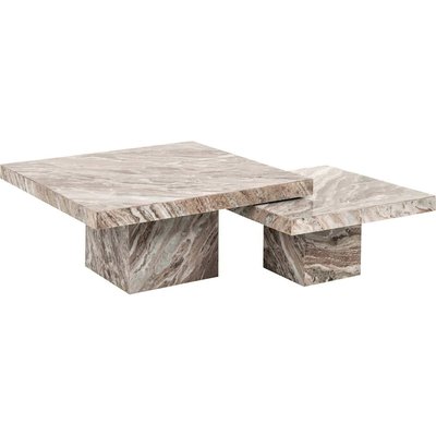 table basse design pierre effet marbre élégance intemporelle RECOLLECTION