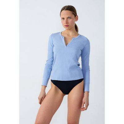 T-shirt manches longues côtelé en coton FLOK ETAM