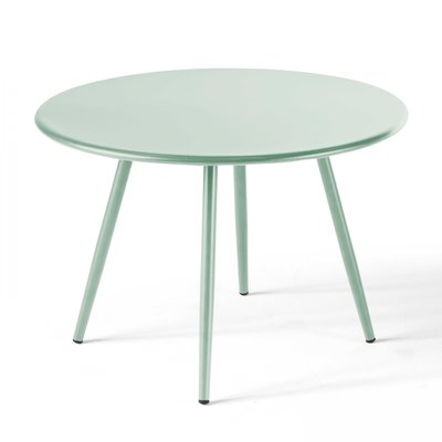 Table basse de jardin ronde 50cm acier thermolaqué, PALAVAS OVIALA
