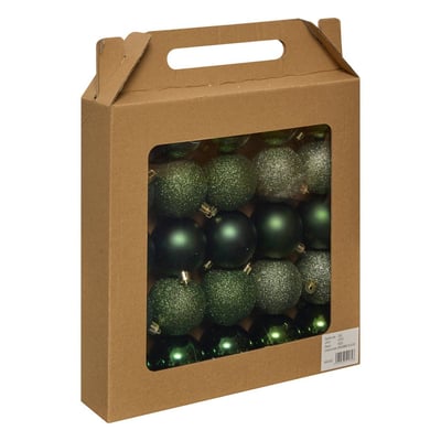 Lot de 25 boules de Noël Jokli en plastique écru D. 60 mm FEERIC LIGHTS & CHRISTMAS