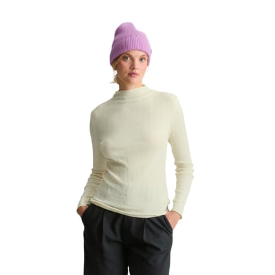 T-shirt à manches longues côtelé, coupe ajustée en jersey de coton extensible MARC O’POLO DENIM