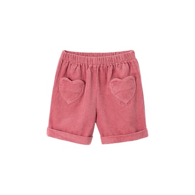 Short en velours poches coeur facile à enfiler VERTBAUDET