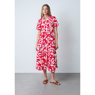 Robe mi-longue manches courtes en coton imprimée fleurs EBBI IMP ETAM