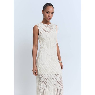 Robe crochet fleurs MANGO
