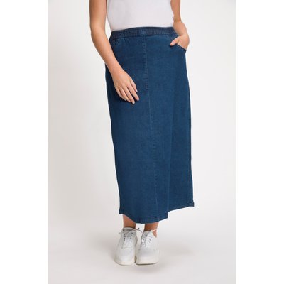 Jupe en jean évasée, taille élastique ULLA POPKEN