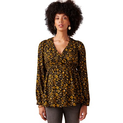 Blouse de grossesse imprimé fleurs détails irisés ENVIE DE FRAISE