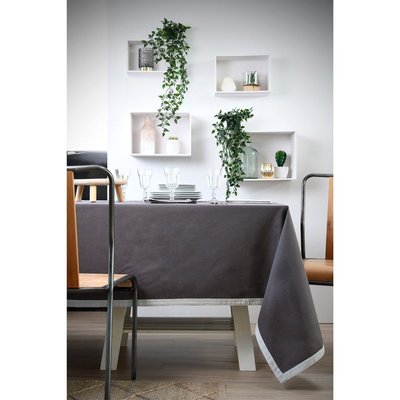 Nappe rectangulaire   Duo lin écru coton DECORATIE