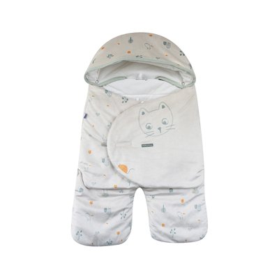 Nid de naissance loran velours doux avec jambe securite auto SUCRE D'ORGE