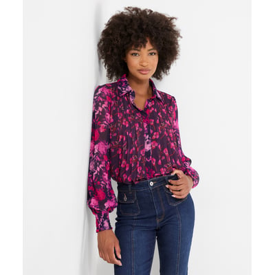 Blouse Fleurie à Col et Manches Ballon Penelope JOE BROWNS