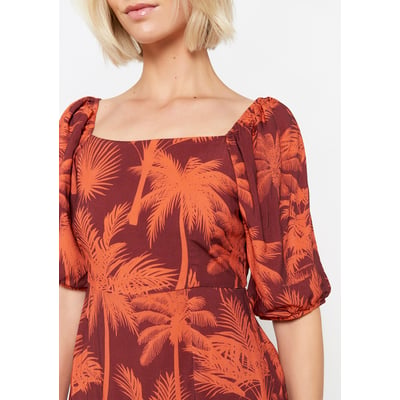 Robe tropicale à noeud LOLALIZA