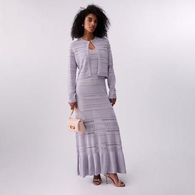 Robe longue en maille ajourée LIU JO