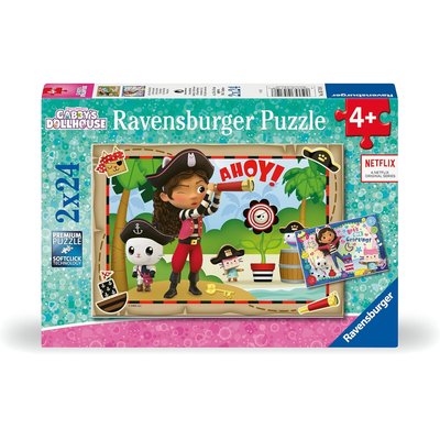 Puzzle Gabby la fête des pirates 2x24 pcs RAVENSBURGER