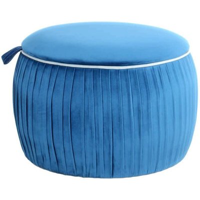 Pouf rond en velours, rangement adoree ARTE ESPINA