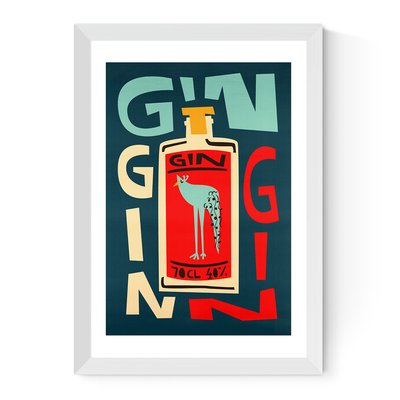 Gin Gin Gin by Fox and Velvet Print EAST END PRINTS