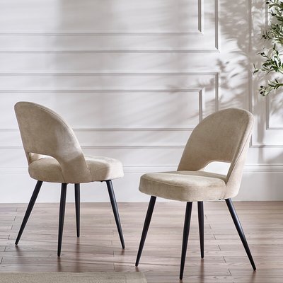 Eleanor Chenille Upholstered Dining Chairs (Set of 2) SO'HOME