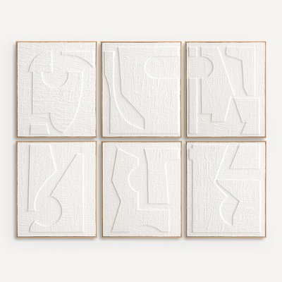 Set van 6 kaders in reliëfpapier, Hekatos AM.PM