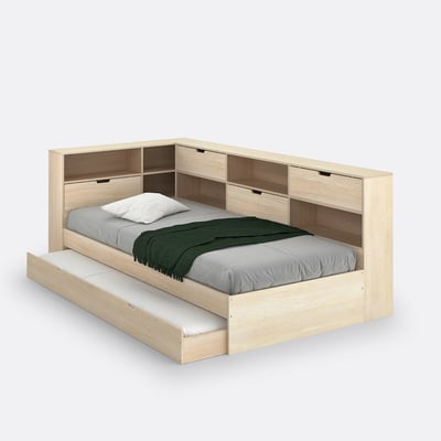Yann Solid Pine Storage Bed LA REDOUTE INTERIEURS