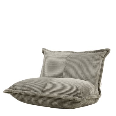 Fauteuil en mousse expansible et velours côtelé recyclé - PORTO ICON
